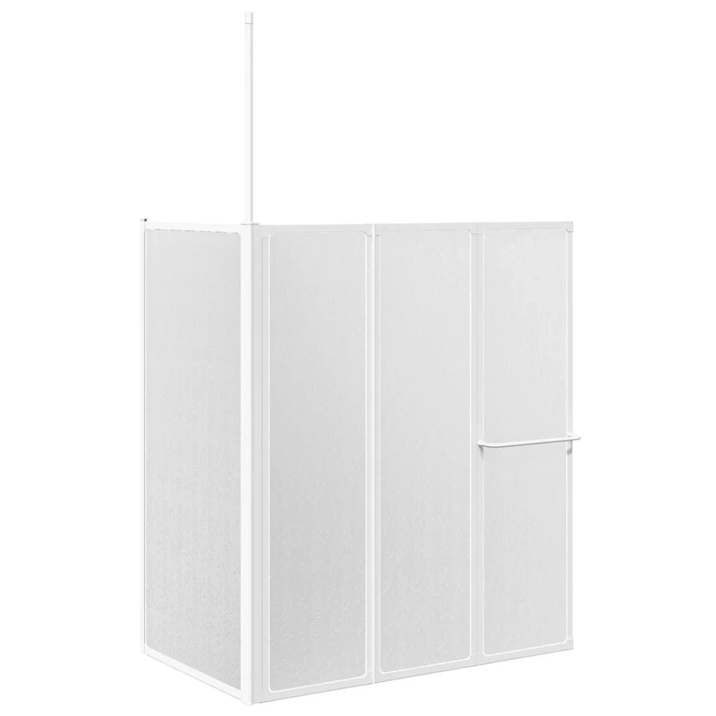 Schermo Box Doccia a L 70 x 120 x 137 cm 4 Pannelli Pieghevole  cod mxl 53187