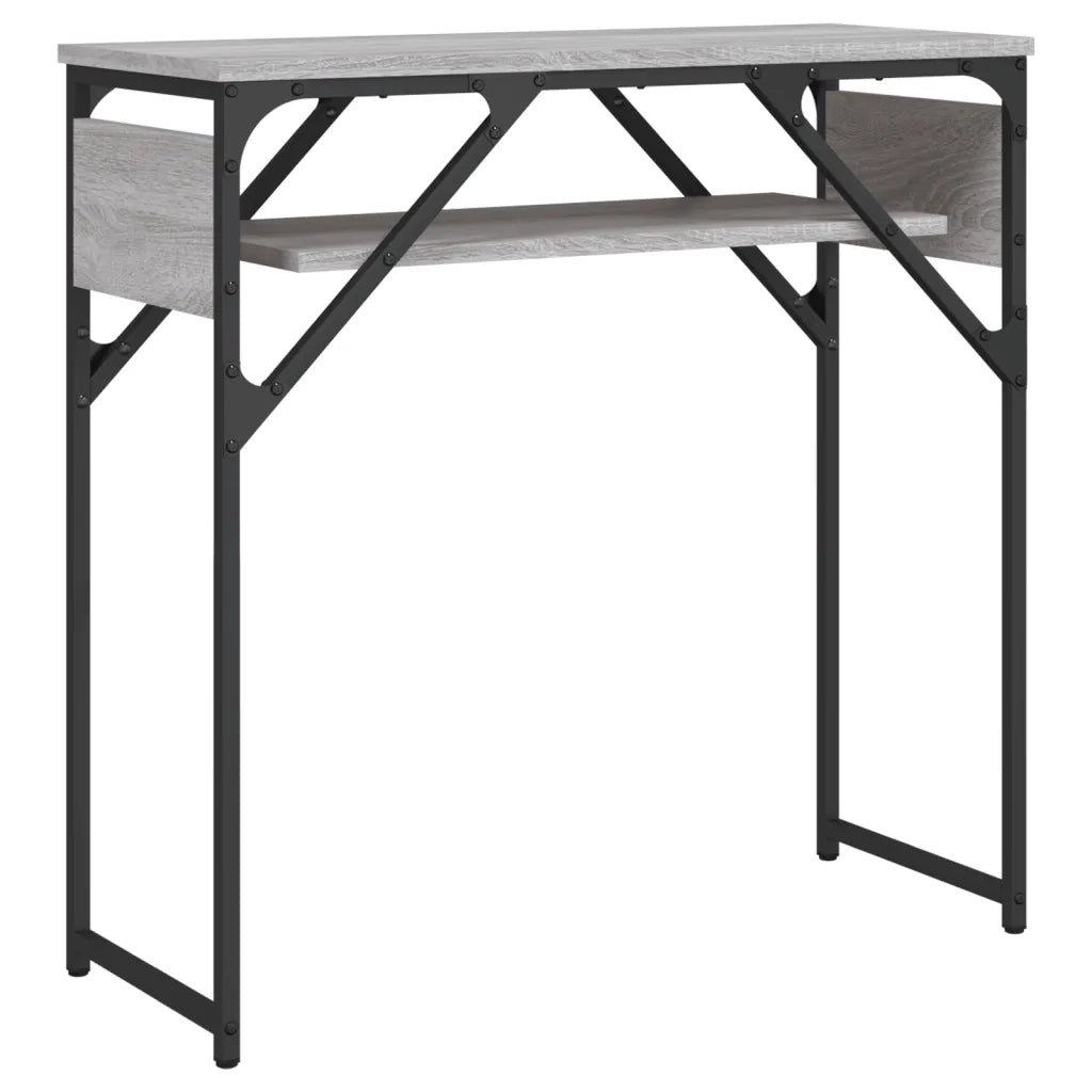 Tavolo Consolle | Tavolo d'Ingresso Ripiano Grigio Sonoma 75x30x75cm Multistrato