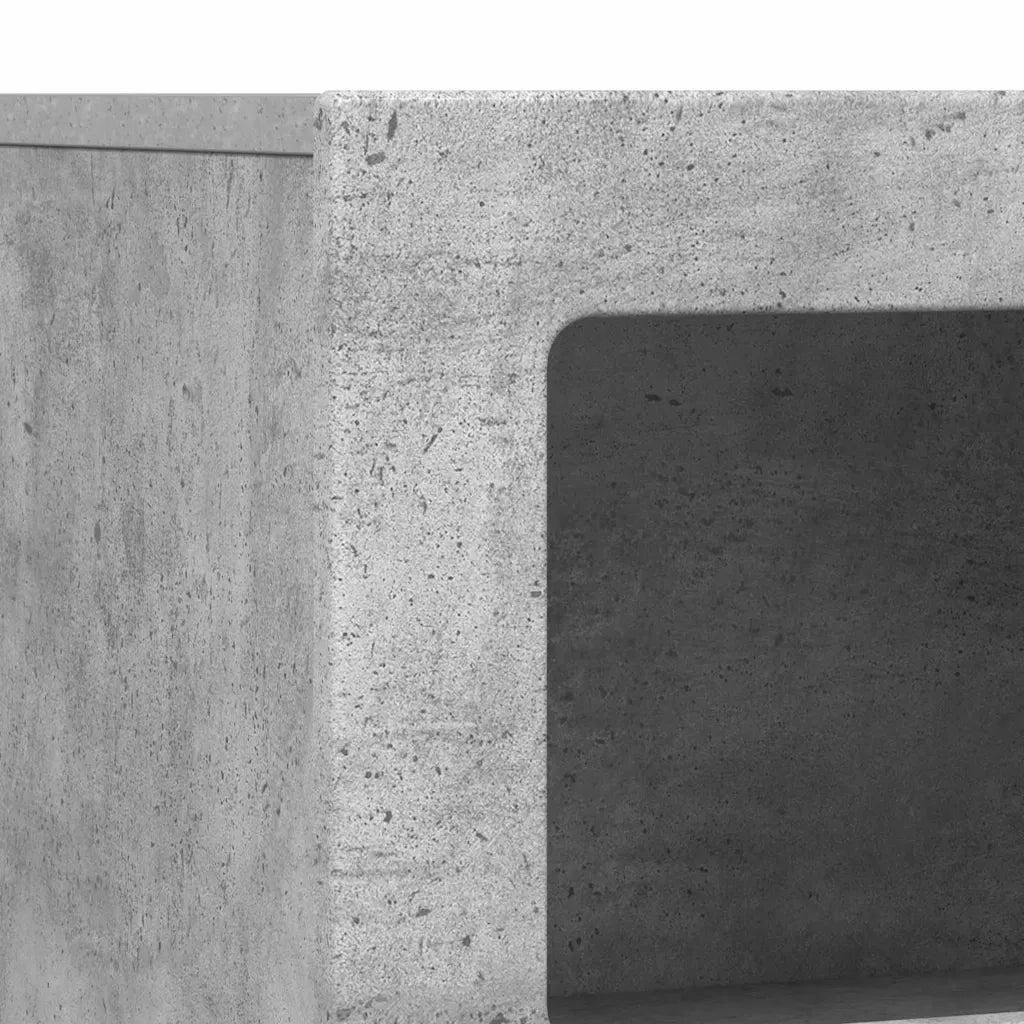Credenza | Madia | Buffet da pranzo | Armadio da pranzo Grigio cemento 80.5 x 35 x 59 cm Legno multistrato