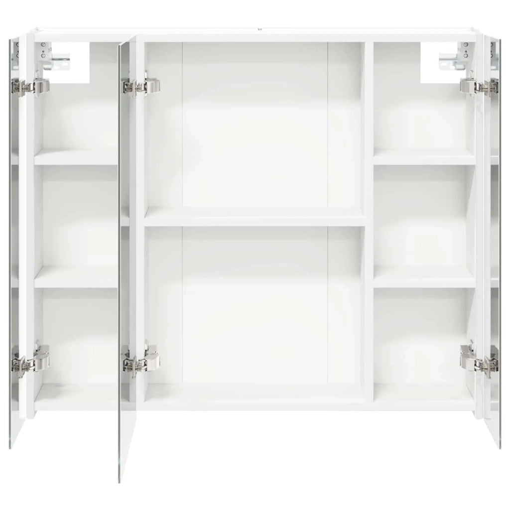 Mobiletto per specchio da bagno Bianco 83,5 x 15,5 x 70 cm 889263