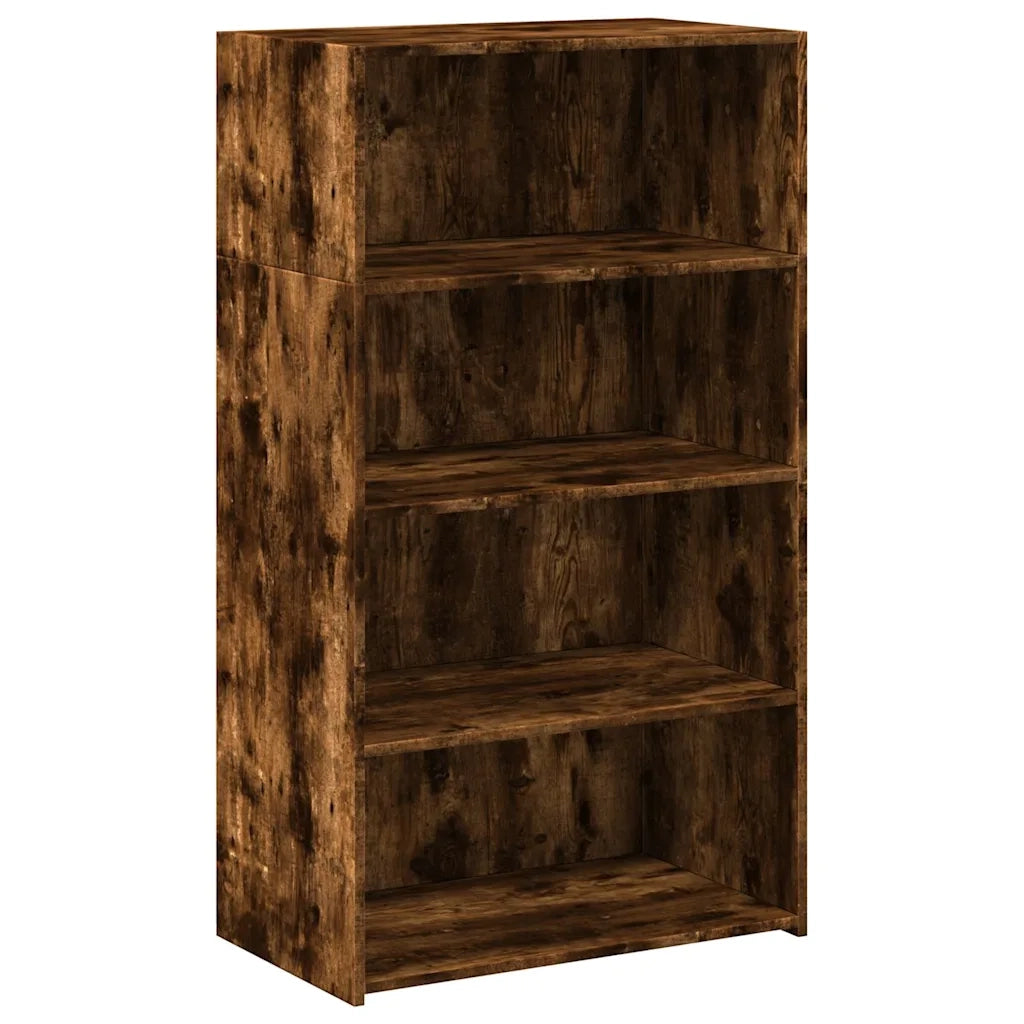 Credenza | Madia | Buffet da pranzo | Armadio da pranzo Rovere Fumo 70x41x124 cm in Legno Multistrato