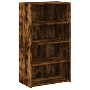 Credenza | Madia | Buffet da pranzo | Armadio da pranzo Rovere Fumo 70x41x124 cm in Legno Multistrato