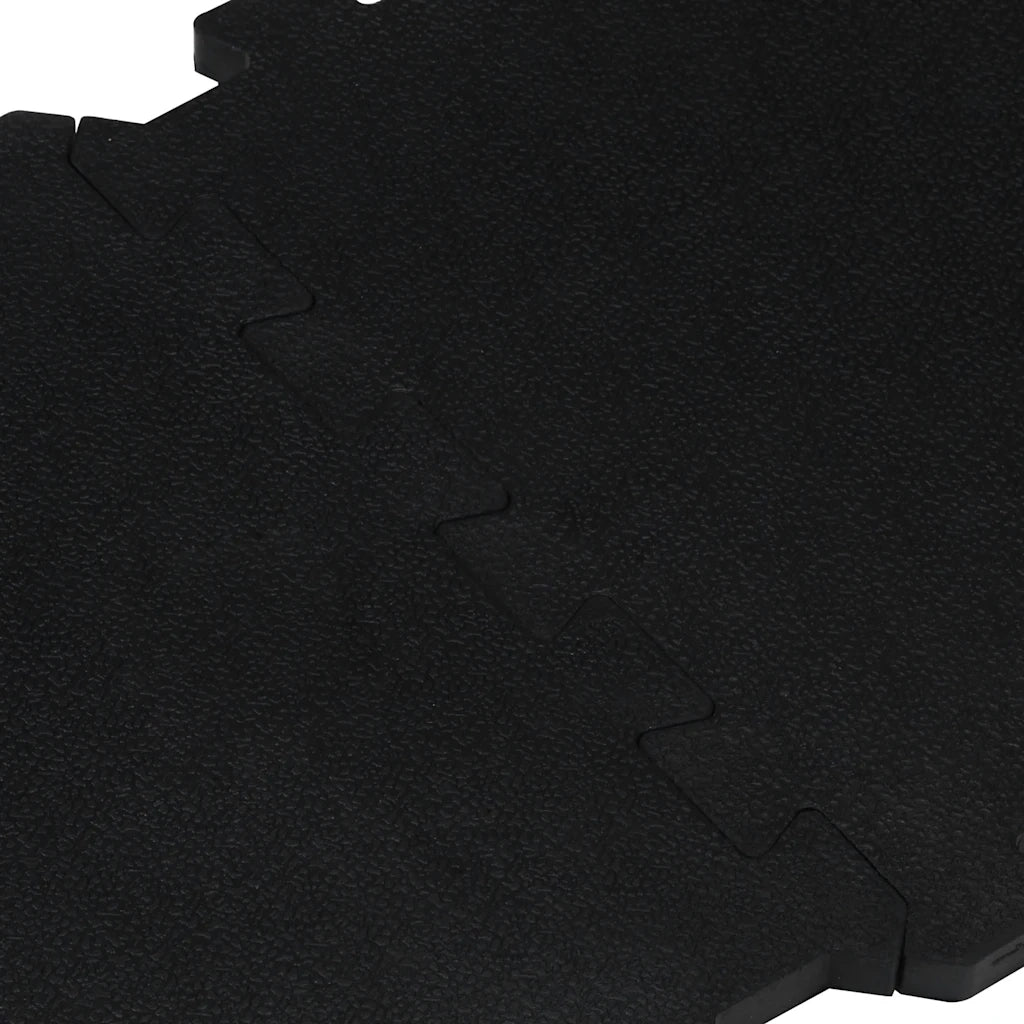 Piastrelle per Pavimenti in Gomma 16 pz Nere 16 mm 30x30 cm 155671