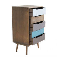 Cassettiera Darwin 45x36,5x81,5 h cm in Legno Multicolor