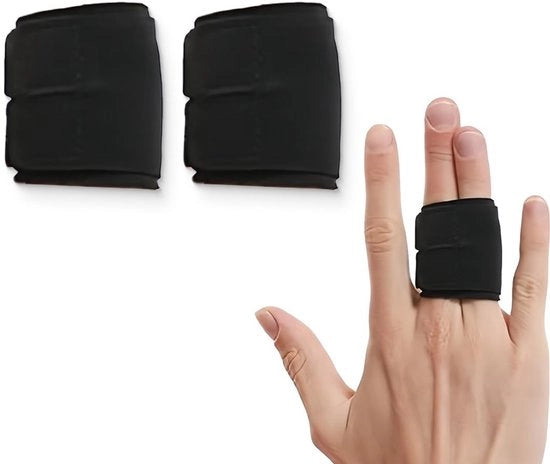 Supporti per dita flessibili - Sostegni per dita - Stabilizzatori per dita - Protezione sportiva - Prevenzione di lesioni articolari - 2 Set con guanti per dita