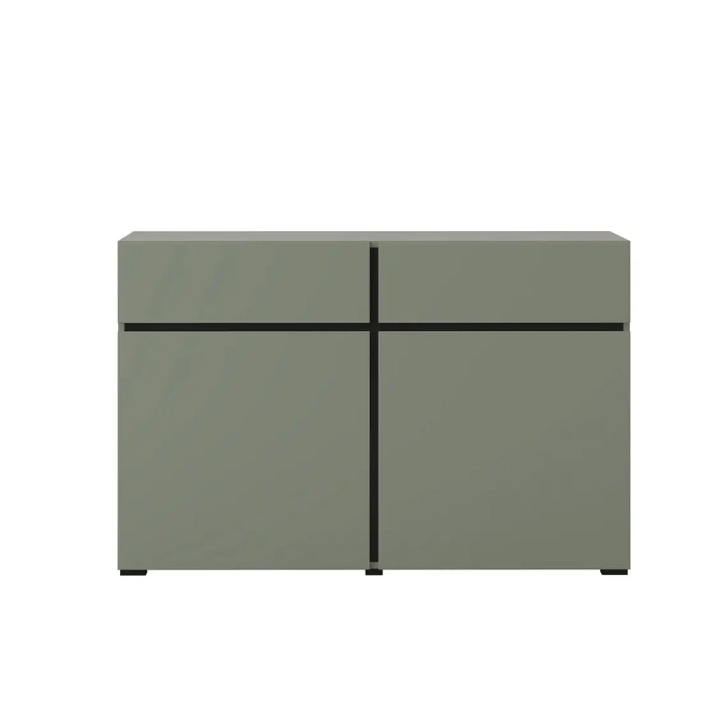 Buffet color salvia verde 120cm collezione HAVANA. Credenza design con 2 porte e 2 cassetti.