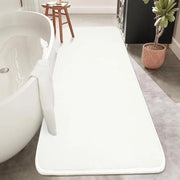 Matressia per bagno - Matressia antiscivolo - Matressia assorbente per bagno - Matressia lavabile per bagno - Matressia microfibra morbida per bagno - Bianca - 120 x 50 cm