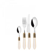 OPTICAL Ghiera Dorata, Posate Set 24 Pz, Scatola Compact, Casa