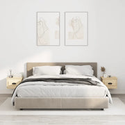 Comodini a Parete 2 pz Rovere Sonoma 41,5x36x28 cmcod mxl 79026