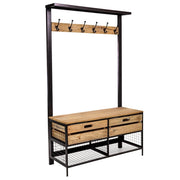 Console in legno e metallo 100x40x166