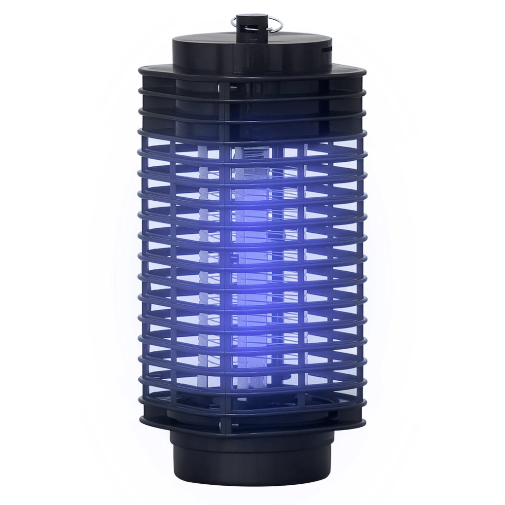 Lampada Antizanzare Elettroinsetticida a Luce UV ¨C zephmum ¨C 11x11x26 cm Nero