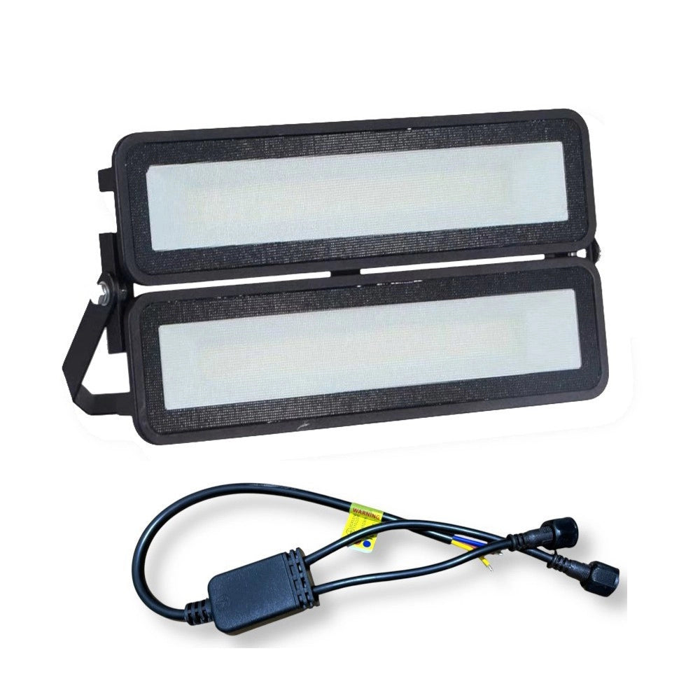 Trade Shop - Faro Led Modulare 100 Watt Nero Proiettore Da Esterno Luce Fredda 6000k Ip65 El-100w-f -