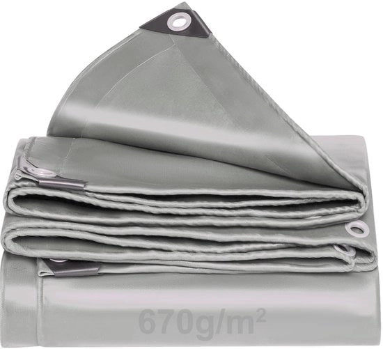 Telaio di copertura 670 g/m² - Impermeabile - Resistente alle abrasioni - Resistente ai raggi UV - Telaio di copertura per camion - Oculari per la fissazione - Telaio di copertura in tessuto
