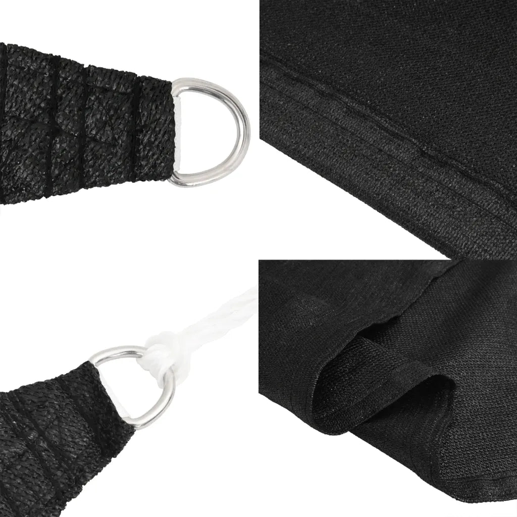 Vela Parasole 160 g/mÂ² Nera 2,5x4 m in HDPE