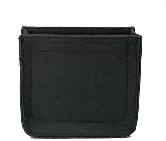 Cassetto di stoccaggio in velluto - Adatto per Evelyne III tpm pm gm Bag Insert Mini Bag Wallet nero-S