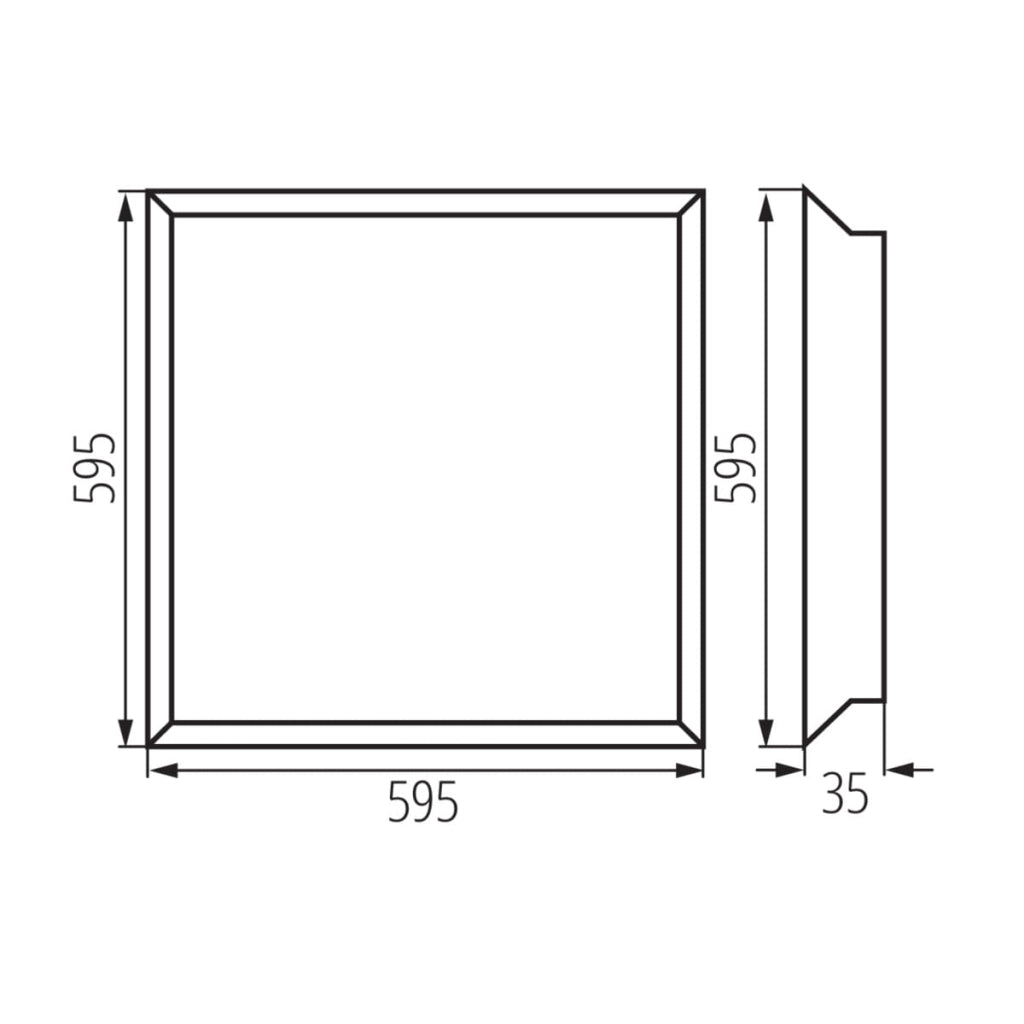 Plafoniera LED Kanlux Blingo 28W 4000K quadrata 59,5cm
