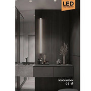 Trade Shop - Lampada Applique Da Parete 12 Watt Luce Per Specchio Tripla Colorazione 41cm F10 -