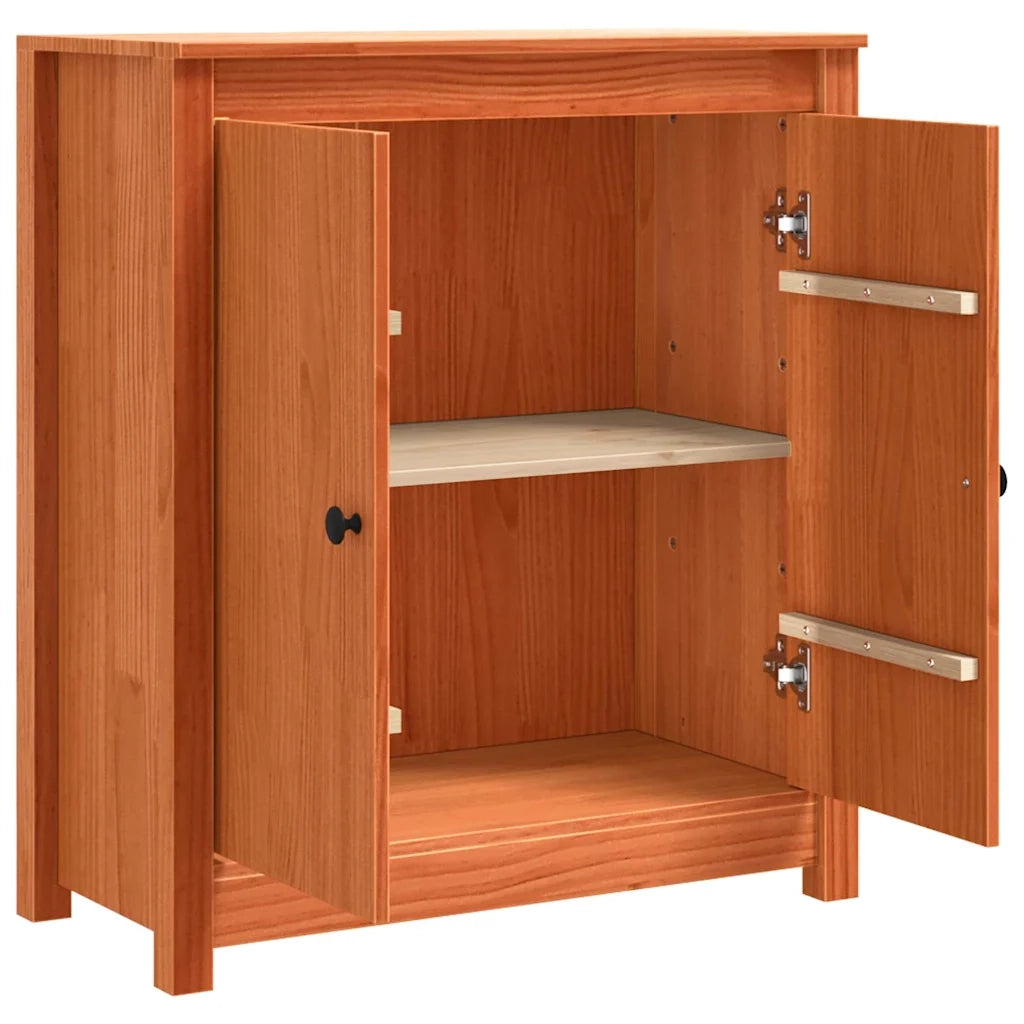 Credenza-Buffet-Armadio da cucina Marrone cerato 70 x 35 x 80 cm Pino massello
