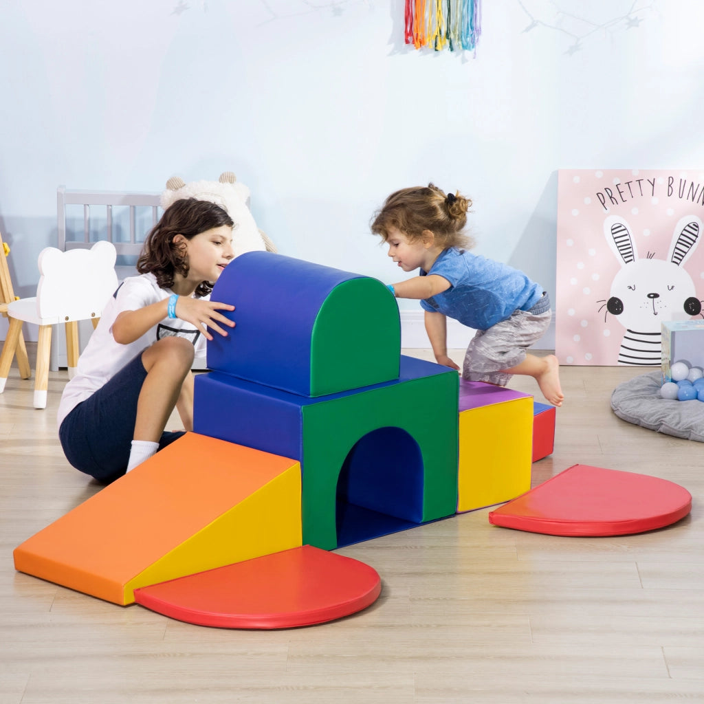 Blocchi di schiuma per bambini ¨C zephmum ¨C Quadrato, scala, rampa, multicolore