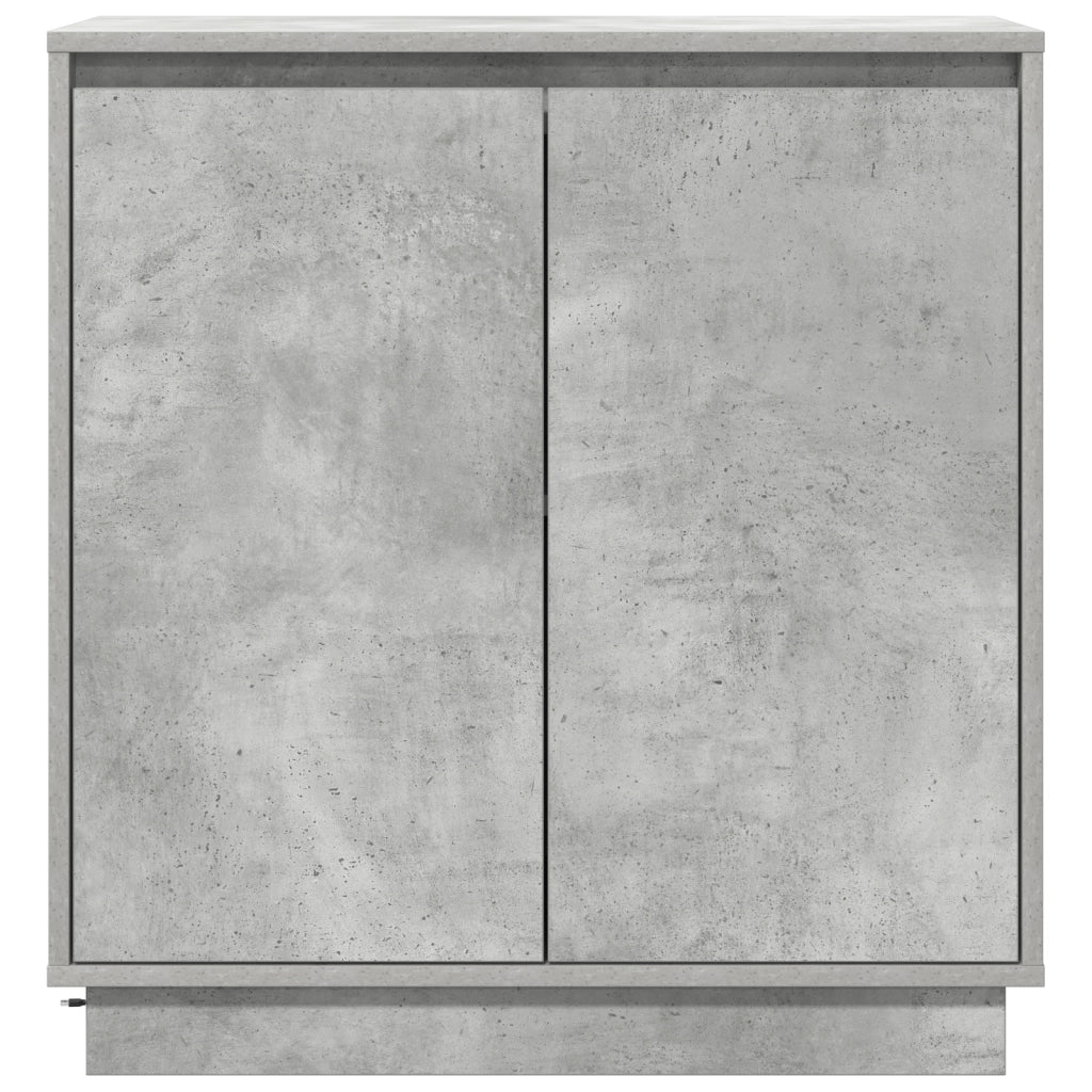 Mobile TV  con LED Grigio Calcestruzzo 71x34,5x75 cm in Legno Ingegnerizzato