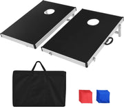 Tavole Cornhole, Tavolo per Giochi di Lancio, Design Pieghevole e Maniglia Laterale, Gioco Cornhole Classico, con 8 Sacchi di Sabbia