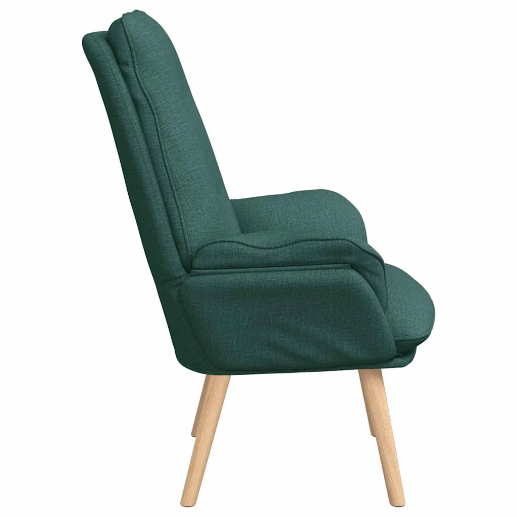 Divano Sedia-Poltrona Verde Scuro 69 x 74 x 93 cm Tessuto e Compensato 245269