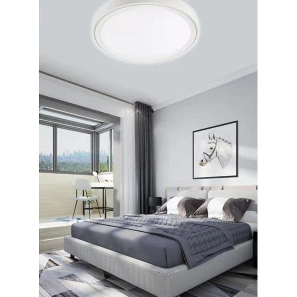 Trade Shop - Plafoniera Da Soffitto 60w Circolare Luce Fredda Fst-50a517684 Luce Interna 49cm -