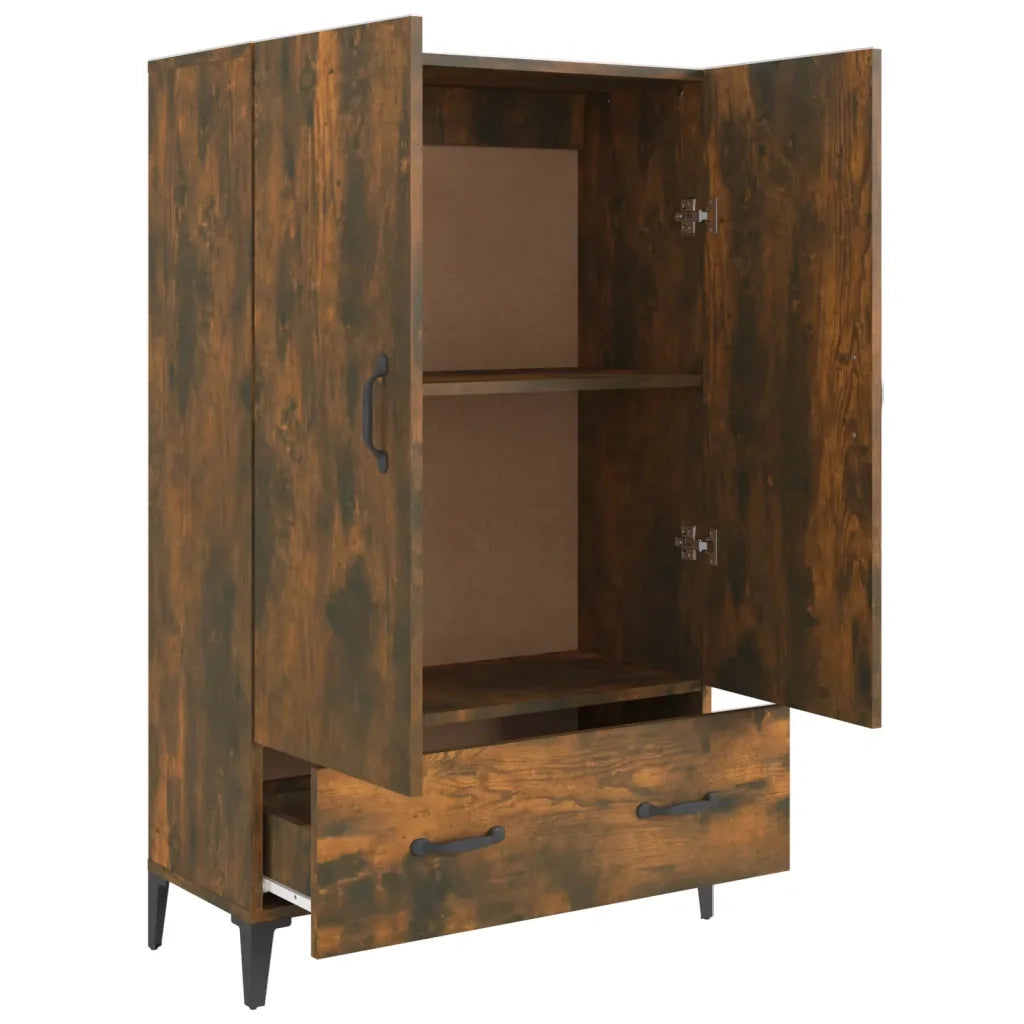 Credenza Rovere Fumo 70x31x115 cm in Legno Multistrato cod mxl 5848