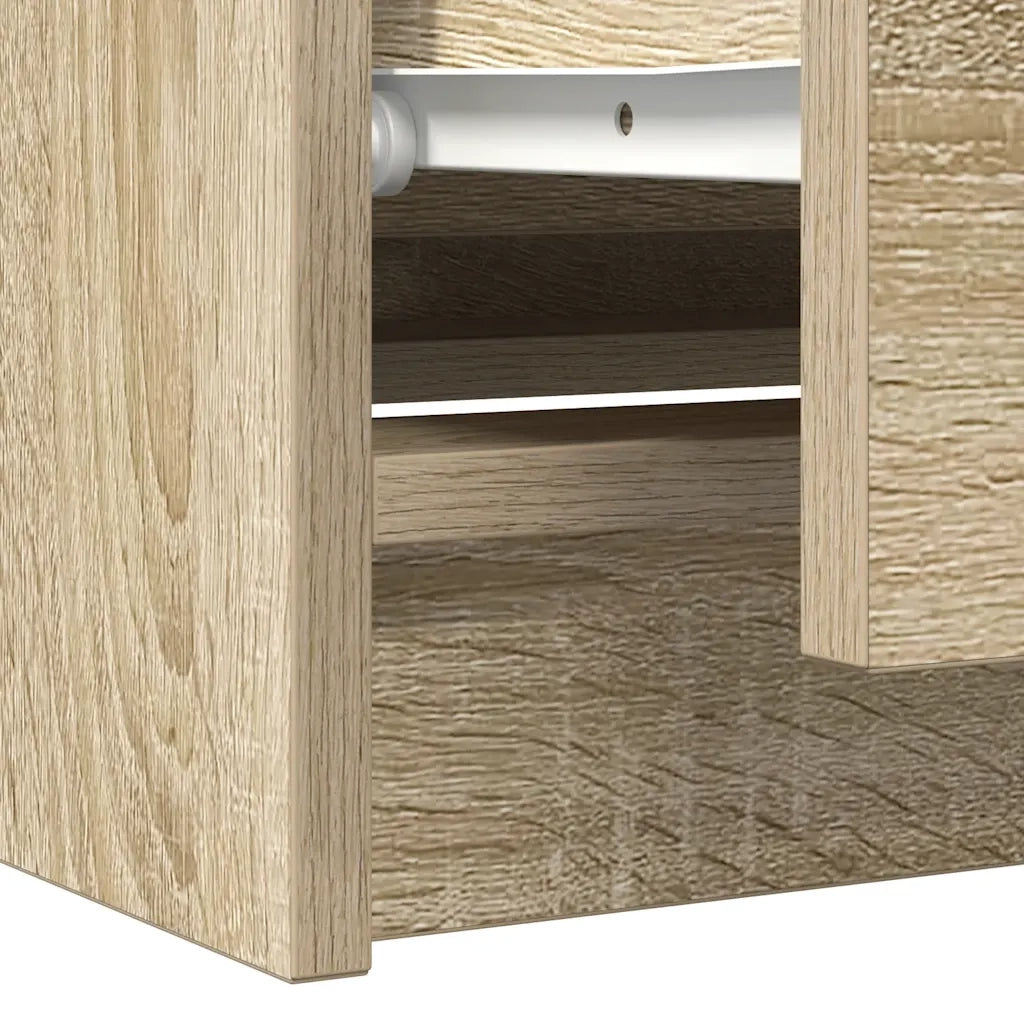 Mobile Porta TV Rovere Sonoma 100x35x54 cm in Legno Multistrato 861798