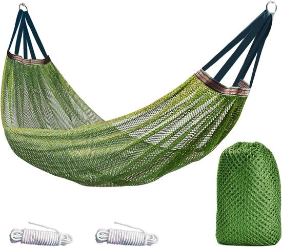 Hangmat da 260x130 cm - per camping - con materiale isolante - per camping, outdoor e viaggi - Massimo 150 kg