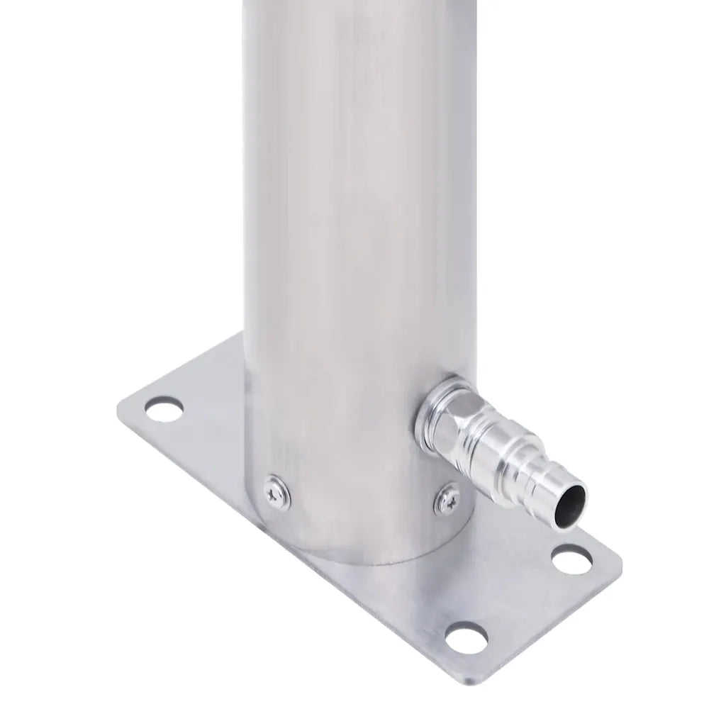 Colonna d'Acqua da Giardino 60 cm Acciaio Inox Rotonda CFW6498620