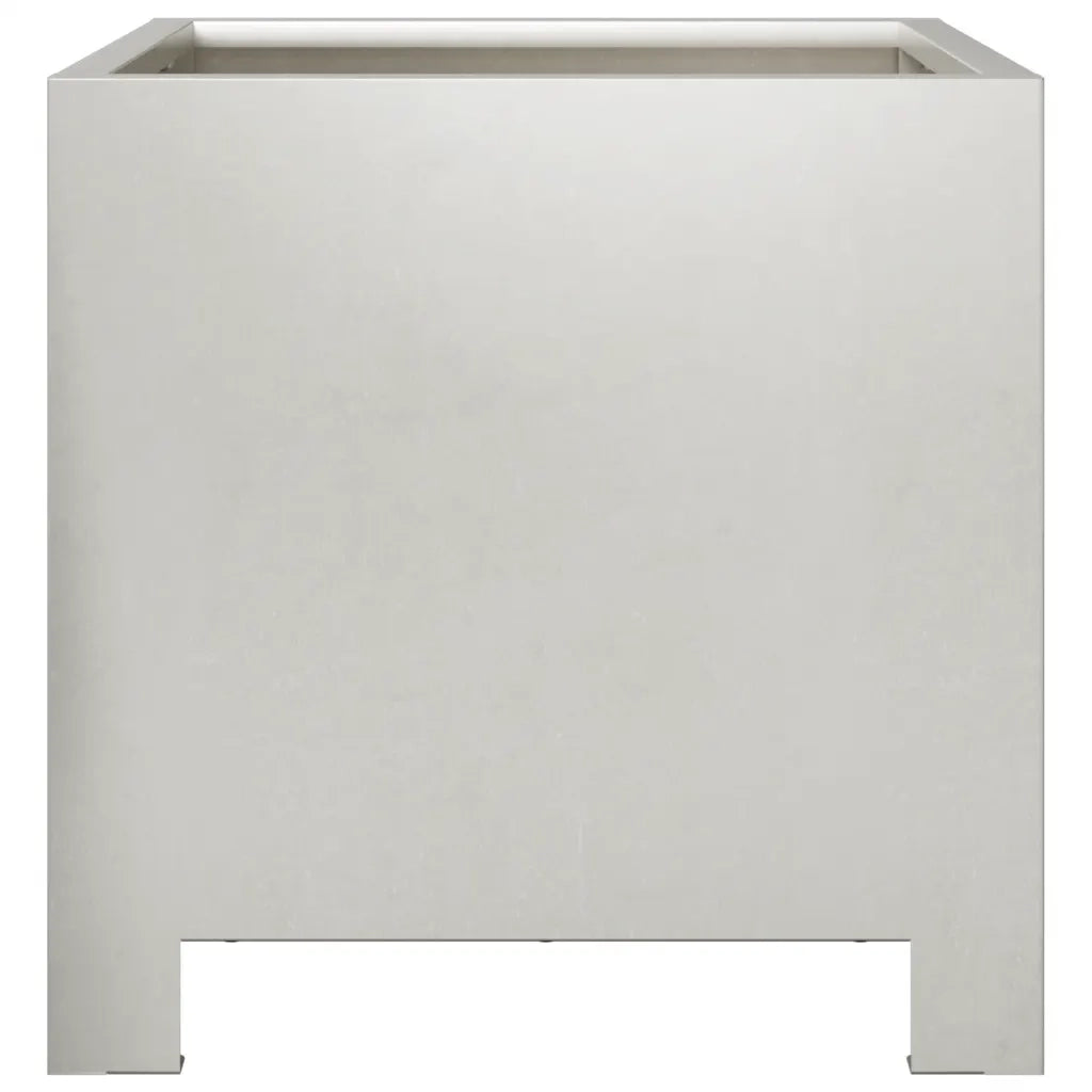 2 pz Fioriere | Cassetta per fiori | Vaso da Giardino 30x30x30 cm in Acciaio Inossidabile