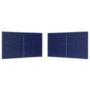 Parete per tenda da festa 2 pz Blu 400 x 195 cm PE e Acciaio CFW5672790