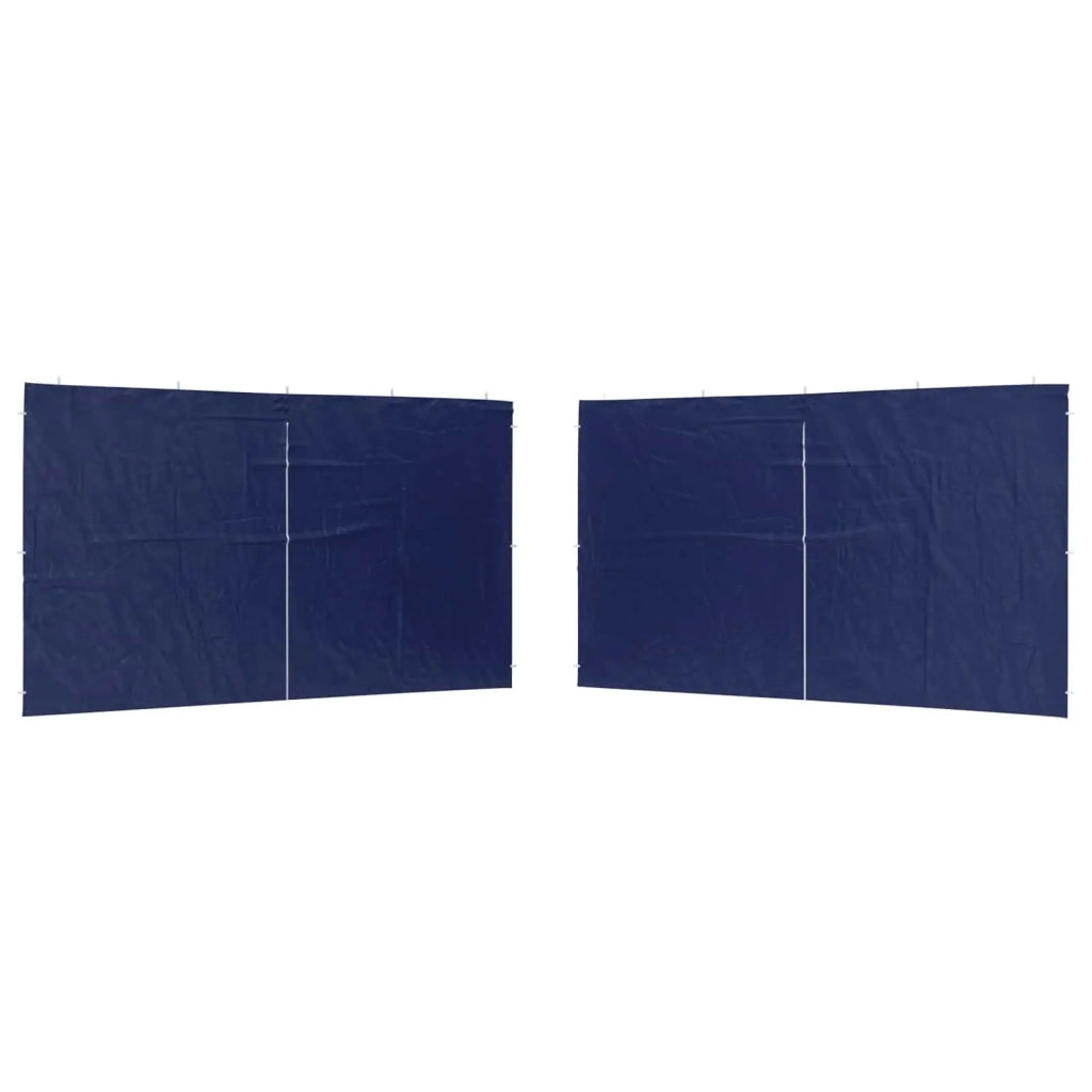 Parete per tenda da festa 2 pz Blu 400 x 195 cm PE e Acciaio CFW5672790