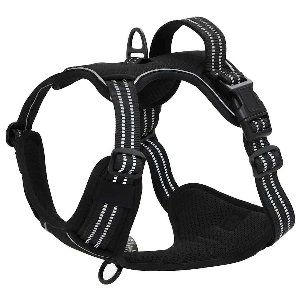 Pettorina per Cani con Guinzaglio e Collare Regolabile Nero L CFW6718982