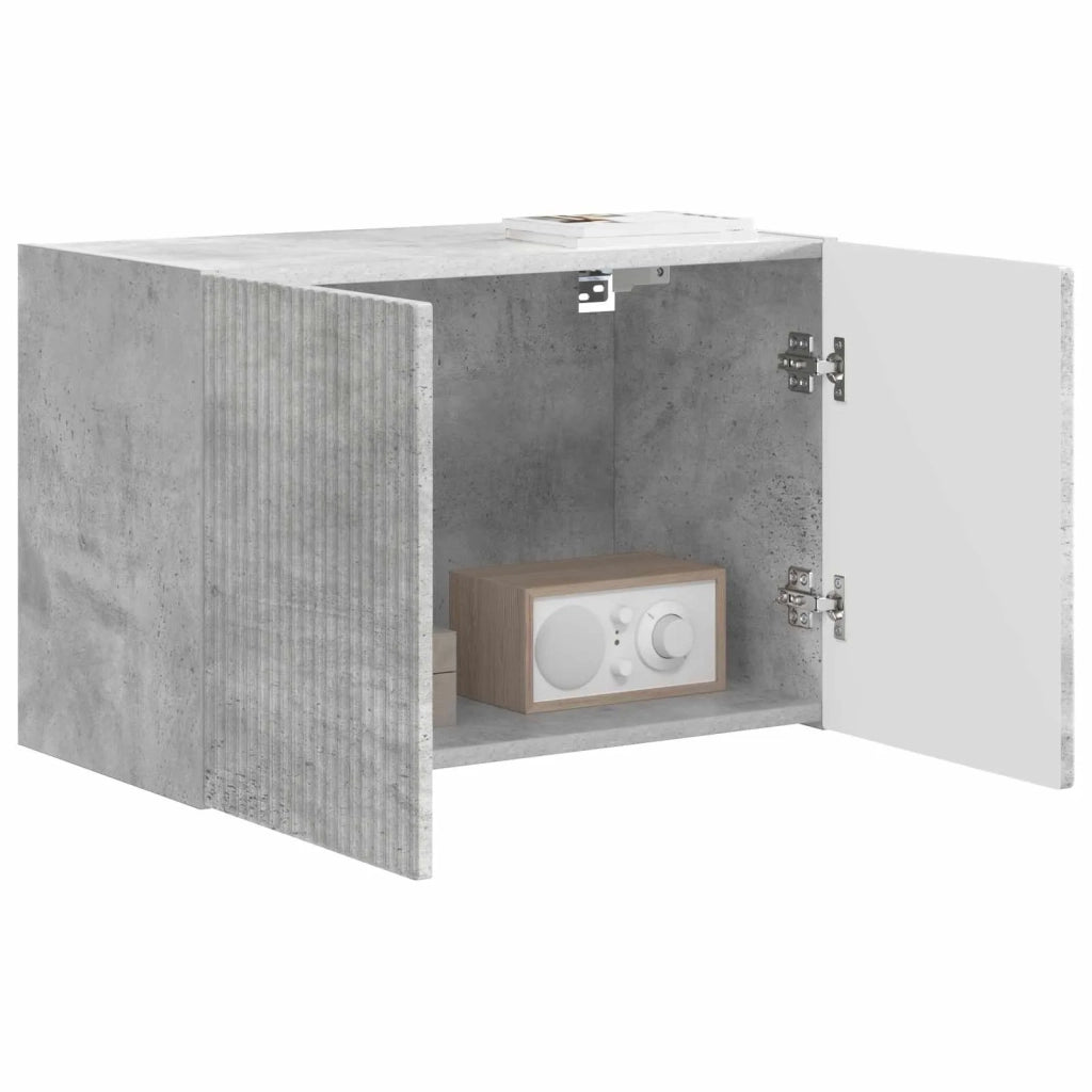 Mobile TV da parete Grigio cemento 59,5 x 31 x 40 cm 892335
