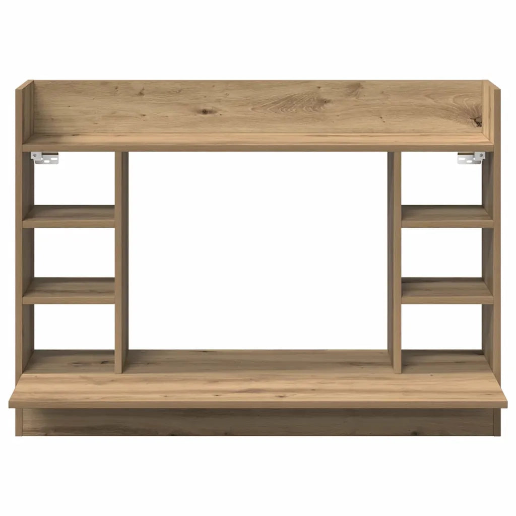Scrivania a parete rovere artigianale 105 x 48 x 75 cm 869193