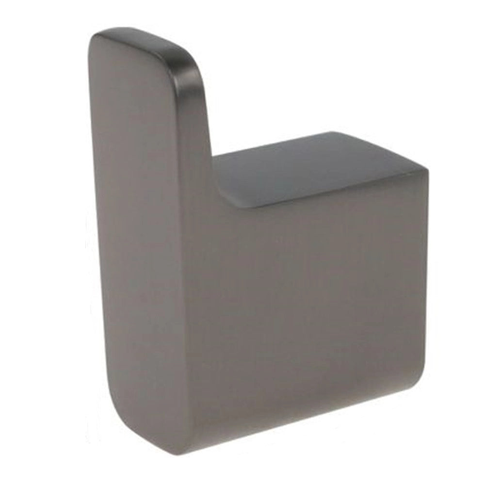 Trade Shop - Appendino Gancio Per Accappatoio Asciugamano Stilizzato Acciaio Grigio Fumè Bagno 87936 -
