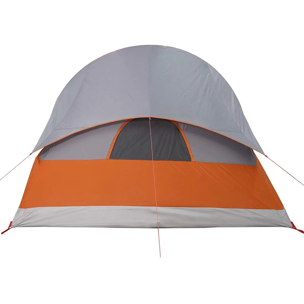Tenda da Campeggio a Tunnel per 4 Persone Grigia Impermeabile 94745