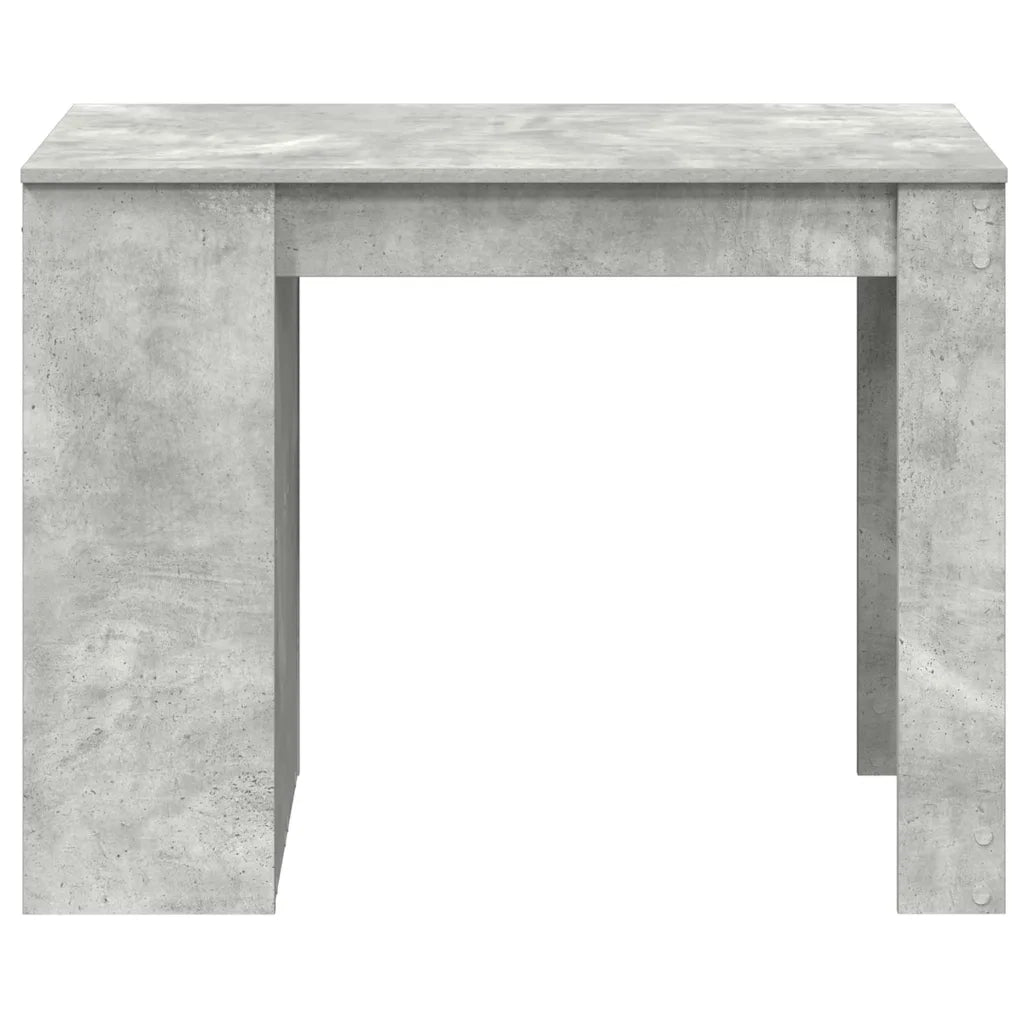 Scrivania con Cassetto Ripiano Grigio Cemento Legno Multistrato