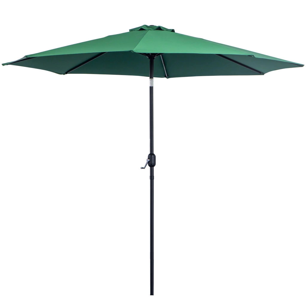 Ombrellone da Giardino Inclinabile ¨C Zephmum ¨C Verde 3x2.5 m Metallo Poliestere
