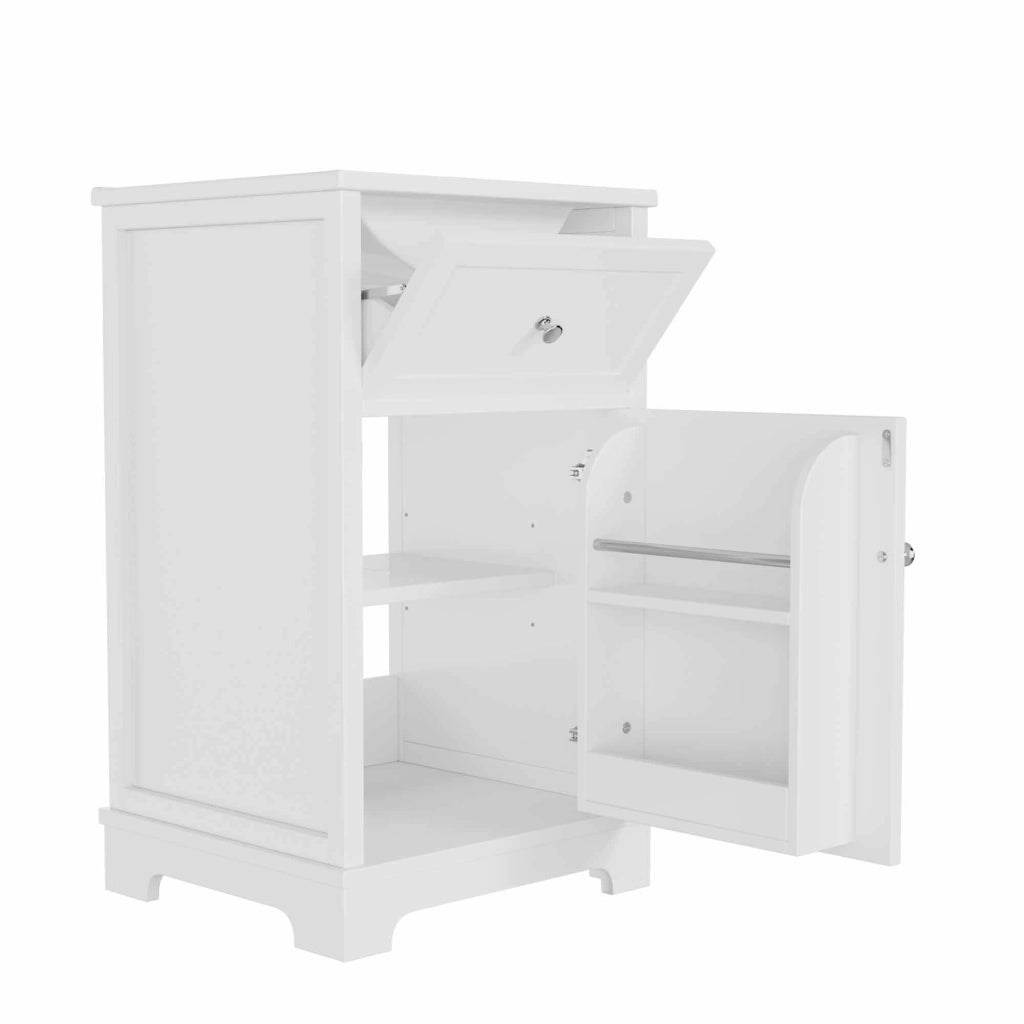 Mobile bagno con lavabo integrato 51x46x87 cm, MDF laccato, bianco