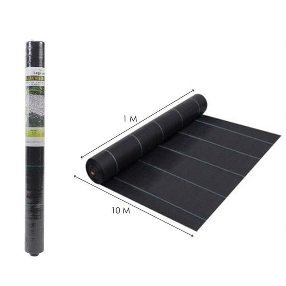Trade Shop - Set 3pz Rete Anti Erba Telo Pacciamatura Orto Giardino Serra 1x10mt Resistente 129912 -