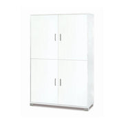 Mobile 4 Ante Kit Bianco Fiammato cm 108x41x161h - Sarmog