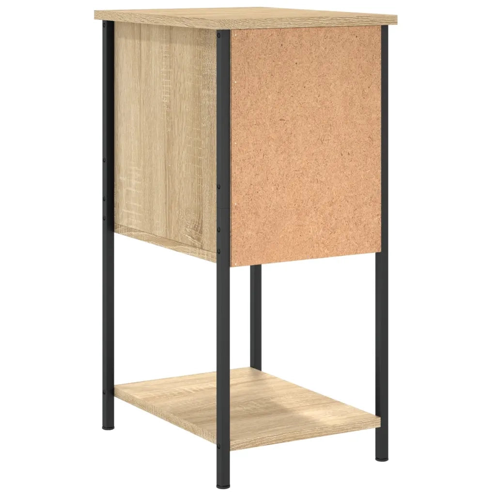 Set di 2 Comodini | Armadio da Notte | Mobiletto da notte Rovere Sonoma 32x42x70 cm in Legno Multistrato