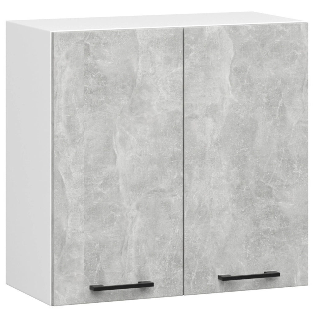 AKORD Set di Mobili da Cucina OLIWIA 240 cm Cemento 240 cm 11 porte 1 cassetto 240x46x203 cm