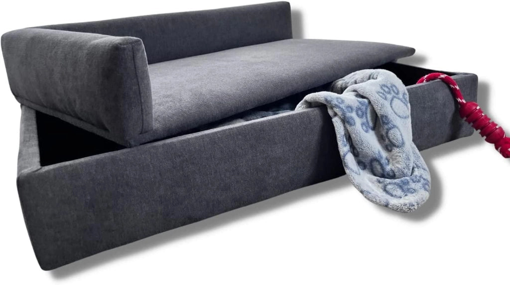 Divano letto per cani di piccola taglia 71x42x24cm in tessuto resistente e comodo schienale e base RF995