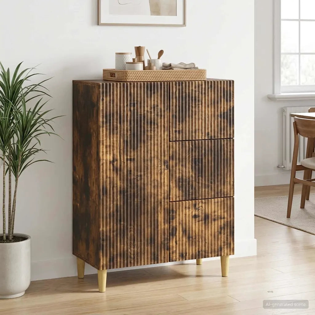 Credenza Rovere Fumo 66 x 34,5 x 90 cm Legno ingegnerizzato 894630