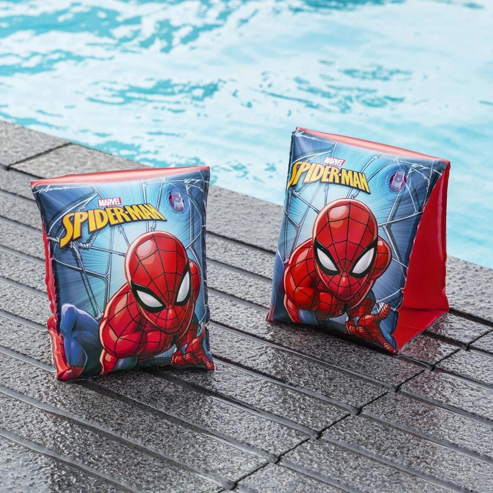 Trade Shop - Braccioli Gonfiabili Stampa Spiderman 23x15cm Mare Piscina Estate Per Bambini 019943 -