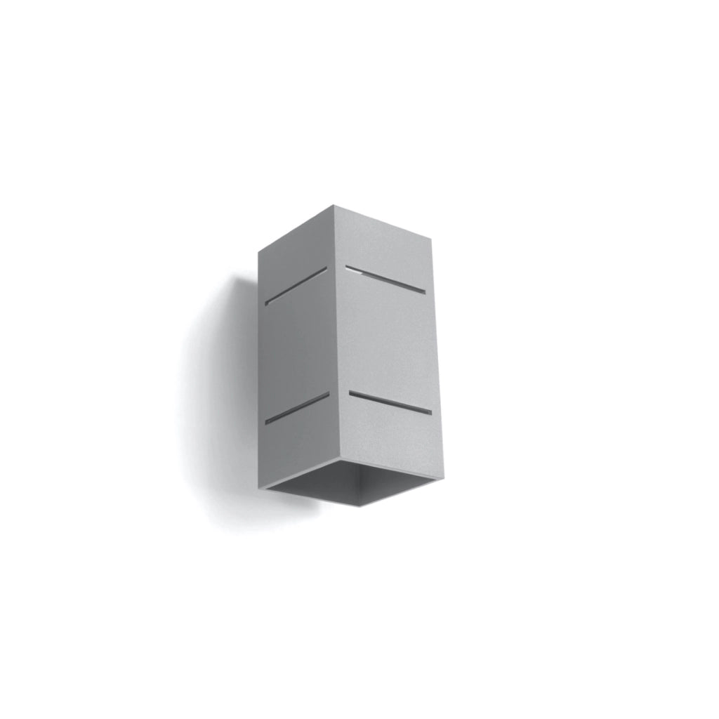 Applique KUBANO grigia in alluminio G9 Pure Lume PU.0479